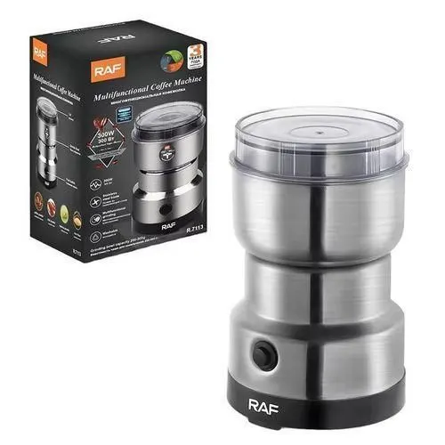 RAF Coffee Grinder Electric & Spice Grinder, 300W Fast Grinding with Stainless Steel Bla…