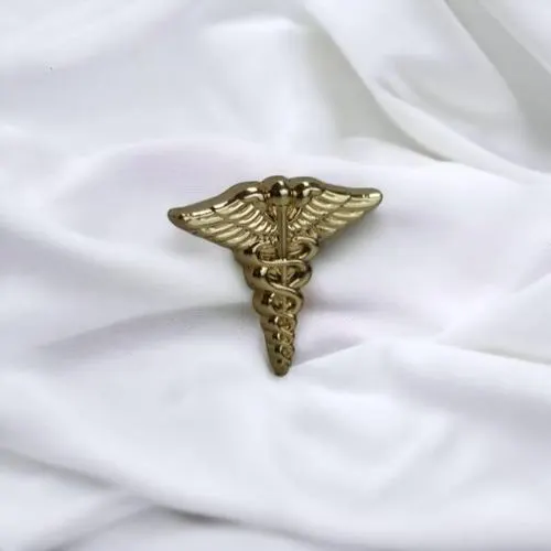 Gk Gold Caduceus Medical Lapel Pin – Premium Doctor, Nurse & Healthcare Professional Bad…