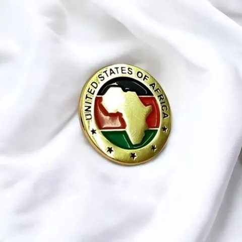 Gk United States Of Africa Lapel Pin Badge – Premium Gold-Plated African Unity Brooch – …