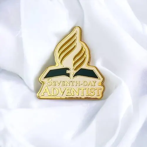 Gk Seventh-day Adventist Church Lapel Pin – Premium Gold & Enamel Religious Badge, Faith…