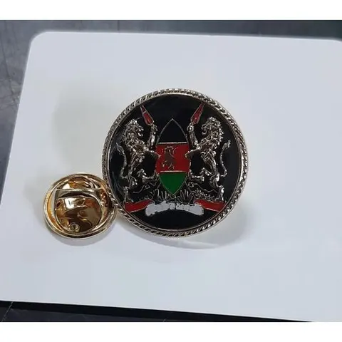Circular coat of Arms lapel pin